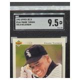1992 Upper Deck Frank Thomas Gold Hologram Baseball Card #166 SGC 9.5