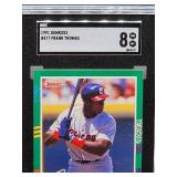 1991 Donruss Frank Thomas Baseball Card #477 SGC 8