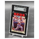 1986 O-Pee-Chee Pete Rose Baseball Card #1 SGC 6