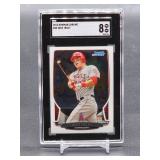2013 Bowman Chrome Mike Trout Baseball Card #50 SGC 8