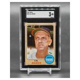 1968 Topps Minnesota Twins Mgr. Cal Ermer Baseball Card #206 SGC 3