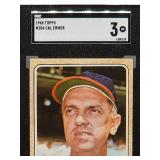 1968 Topps Minnesota Twins Mgr. Cal Ermer Baseball Card #206 SGC 3