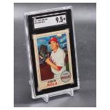2017 Topps Heritage Aaron Nola Baseball Card #93 SGC 9.5
