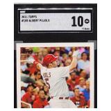 2011 Topps Albert Pujols Baseball Card #100 SGC 10