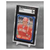 1986 Topps Pete Rose Baseball Card #191 SGC 5