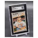 1989 Fleer Billy Ripken "Black Box on Bat" Baseball Card #616 SGC 8