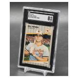 1989 Fleer Billy Ripken "Black Box on Bat" Baseball Card #616 SGC 8