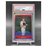 2007 Bowman Chrome Refractor Randy Johnson Baseball Card #72 PSA 8