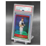 2007 Bowman Chrome Refractor Randy Johnson Baseball Card #72 PSA 8