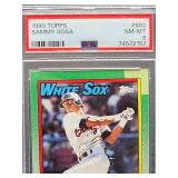 1990 Topps Sammy Sosa Rookie Baseball Card #692 PSA 8