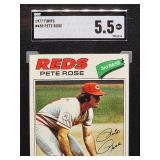 1977 Topps Pete Rose Baseball Card #450 SGC 5.5