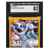 2002 Topps Rickey Henderson Baseball card #165 SGC 8