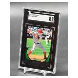 2011 Bowman Draft Mike Trout Rookie Baseball Card #101 SGC 8