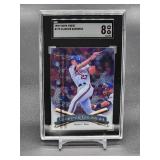 1998 Topps Finest Vladimir Guerrero Baseball Card # 273 SGC 8