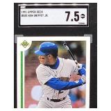 1991 Upper Deck Ken Griffey Jr 2nd Year Baseball Card #555 SGC 7.5