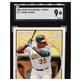2008 Upper Deck Frank Thomas Baseball Card #172 SGC 9