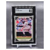 1991 Leaf Frank Thomas Baseball Card #281 SGC 8