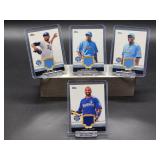 (4) Assorted 2012 All-Star Game Worn Jersey Baseball Cards