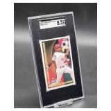 2003 Albert Pujols Over Sized St Louis Cardinals Police Promo Card SGC 8.5