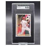 2003 Albert Pujols Over Sized St Louis Cardinals Police Promo Card SGC 8.5