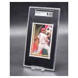 2003 Albert Pujols Over Sized St Louis Cardinals Police Promo Card SGC 8.5