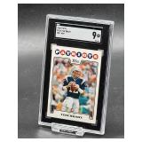 2008 Topps Tom Brady MVP Football Card #328 SGC 9