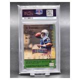 1997 Topps Finest Jim Harbaugh Refractor Football Card #85 PSA 8