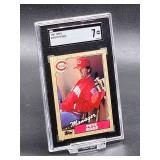 1987 Topps Pete Rose Baseball Card #393 SGC 7