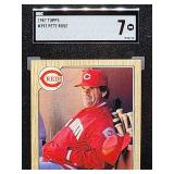 1987 Topps Pete Rose Baseball Card #393 SGC 7