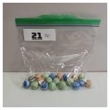 Large lot of Vintage Glass Marbles