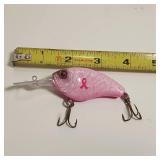 Unique Jiggin Jeff Handmade (airbrush) in MN Pink (ribbon for breast cancer fund raising) fishing lure