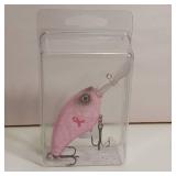 Unique Jiggin Jeff Handmade (airbrush) in MN Pink (ribbon for breast cancer fund raising) fishing lure