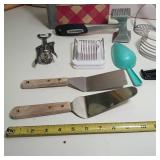 Better Homes and Gardens Vintage Cook Book and lot of Kitchen Utensils