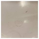 Lot of Vintage PYREX 10 inch Glass Pie Pans and Nice Enamel Kettle with Tea Ball - no dings