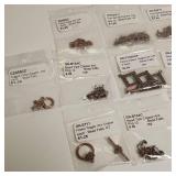 Lot of Antique copper alloy finings. 13 packages total.