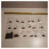 Large lot of antiqued bronze alloy jewelry finings - 18 Pkgs total