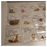 Lot of brass and antique brass colored findings