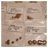 Lot of brass and antique brass colored findings