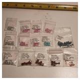 Lot of 14 packages real glass crystal beads