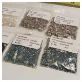 Lot of 6 packages, Triangle Seed Beads