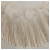 29 Inches of beautiful natural rooster hackle saddle feathers.