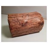 Beautiful, natural tamarack wood floating wall shelf