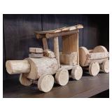 Rustic Wooden Train Farmhouse Locomotive Decor/ Vintage Handmade Toy