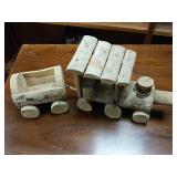 Rustic Wooden Train Farmhouse Locomotive Decor/ Vintage Handmade Toy