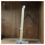 Vintage metal scissors, fabric pinking shears and Pin-it skirt marker.