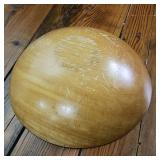 Cottagecore Decor: Hand Painted Solid Wooden Bowl