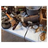 Huge Lot!  Vintage tools of all kinds - includes antique tool box - all for one bid!