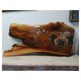 T/C Custom Wood Inc. 26x13-in hand-painted wooden wall hanging clock base