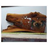 T/C Custom Wood Inc. 26x13-in hand-painted wooden wall hanging clock base