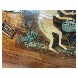 T/C Custom Wood Inc. 26x13-in hand-painted wooden wall hanging clock base